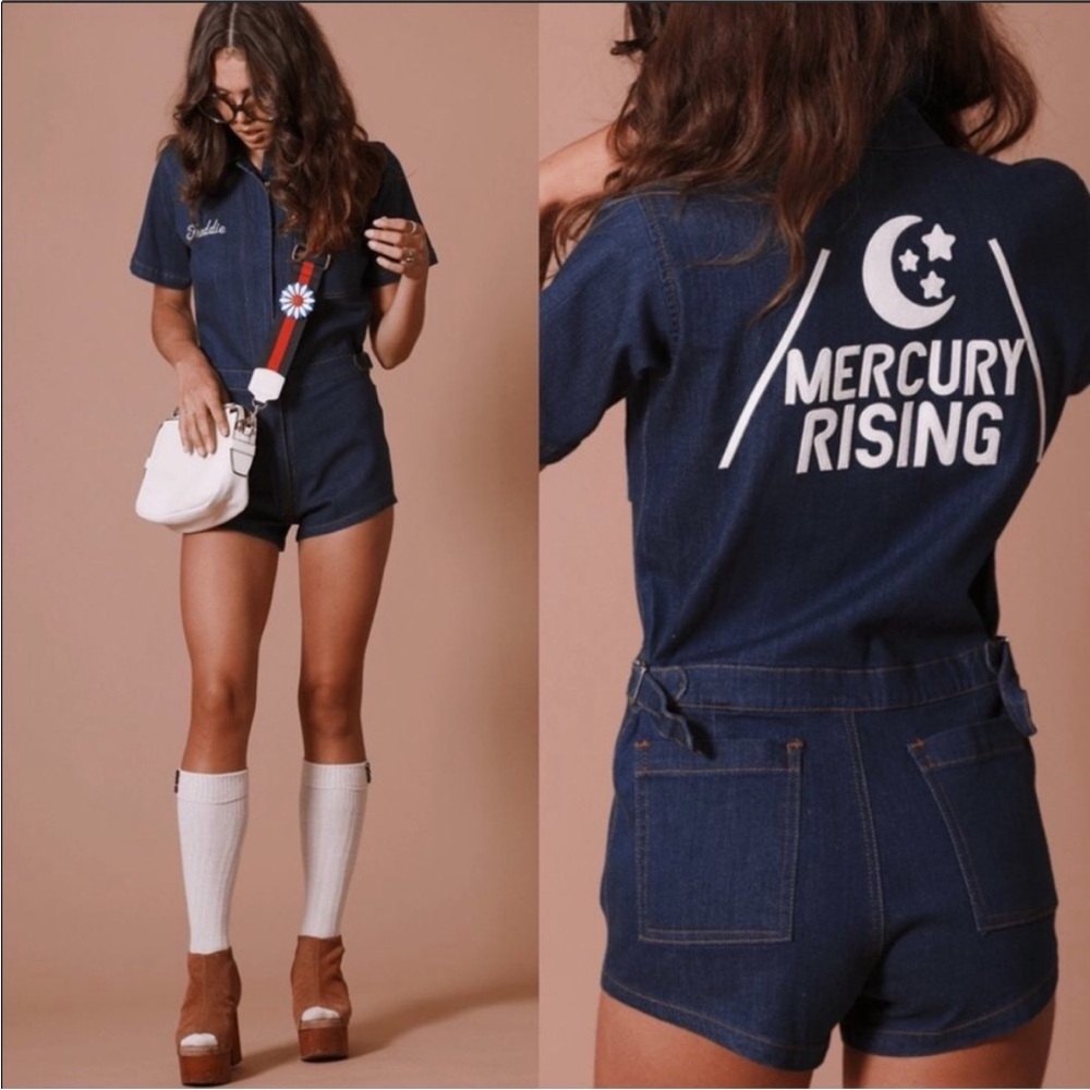 Sugarhigh Lovestoned ‘Mercury Rising’ Denim Romper